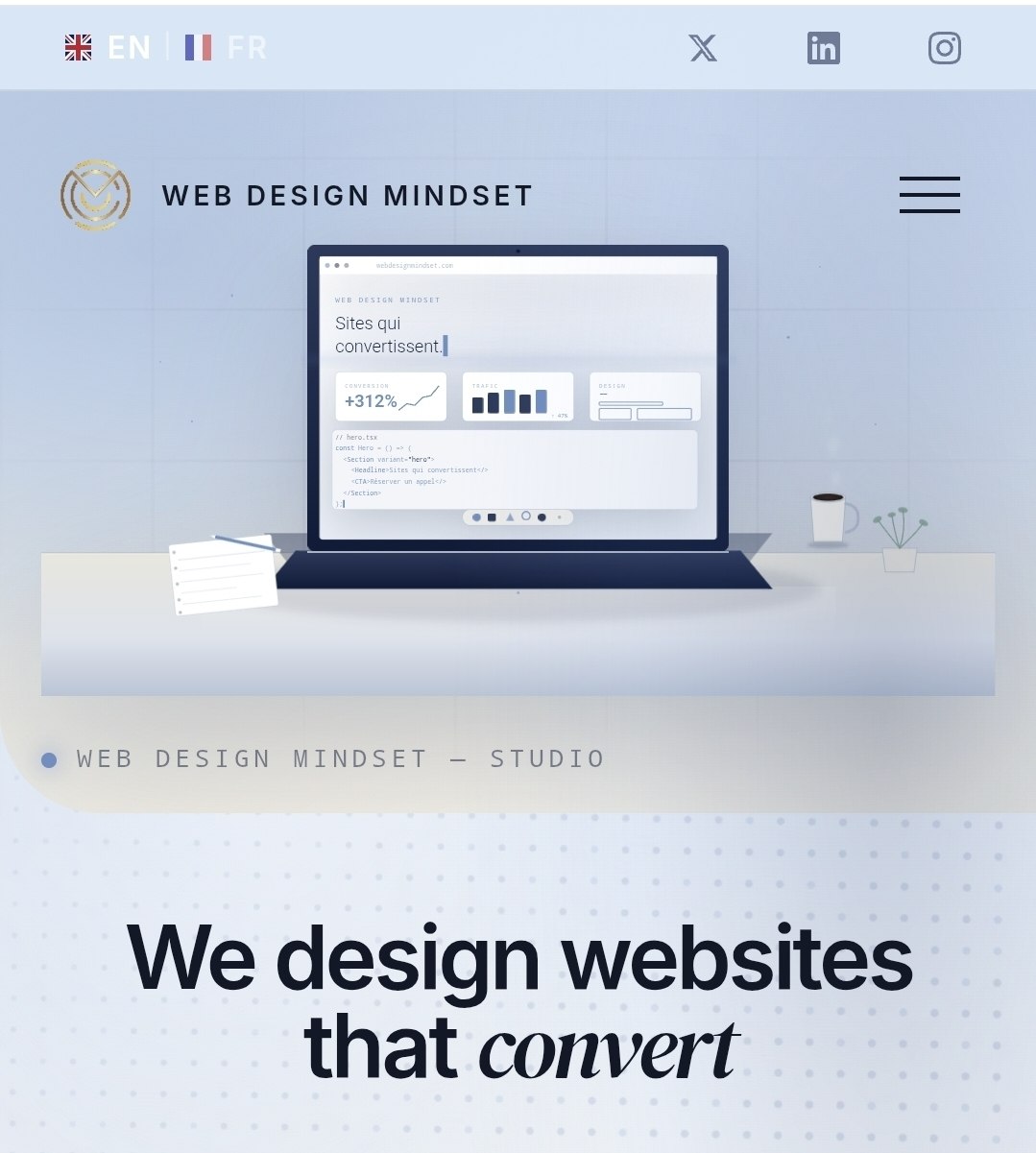 WEB DESIGN MINDSET website preview